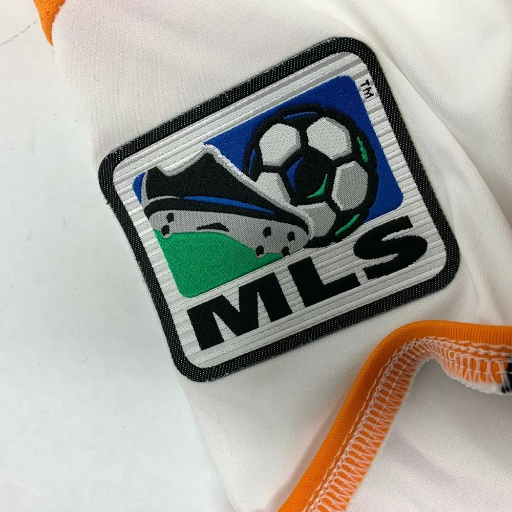 Adidas 2010 MLS All Star Jersey Adult Small White Orange Huston AT&T‎